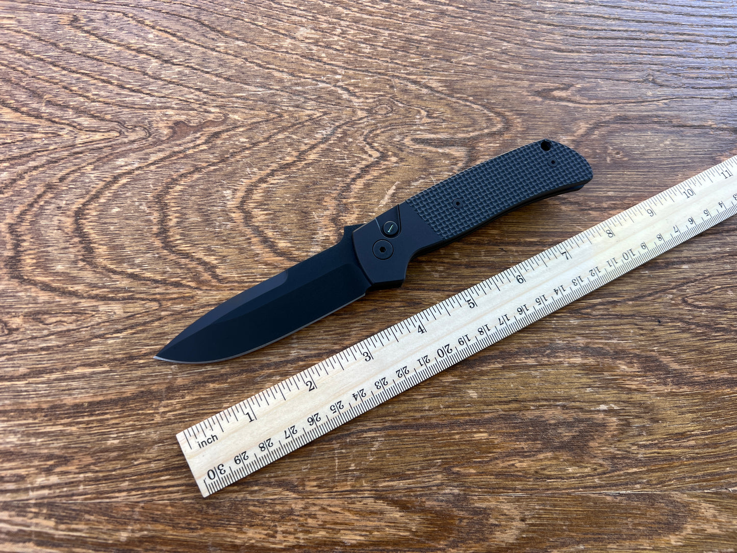 Pro-Tech Terzuola ATCF Operator MagnaCut Automatic Knife Black G-10 (3.5" DLC)