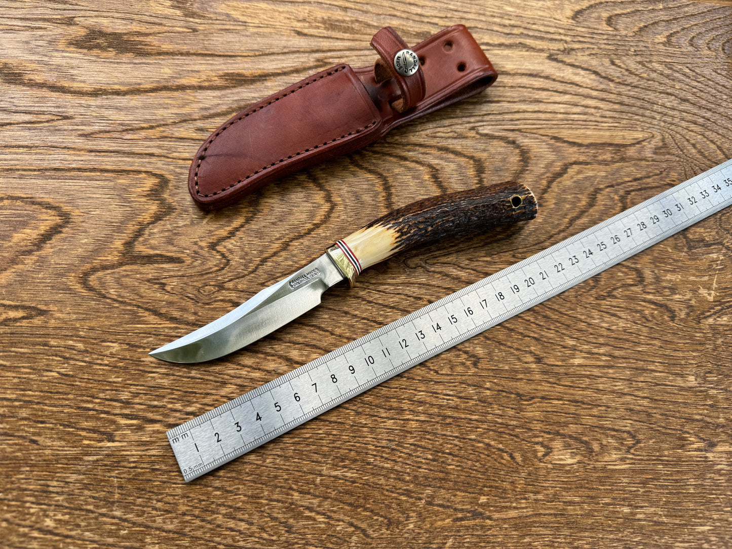 Randall No. 8 Deer Antler Hunting Knife Hand-forged Hand-grinded Made in the USA